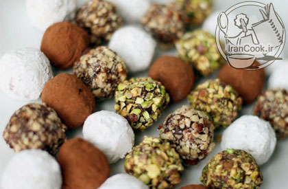 شکلات نارگیلی - طرز تهیه شکلات توپی نارگیلی | ایران کوک