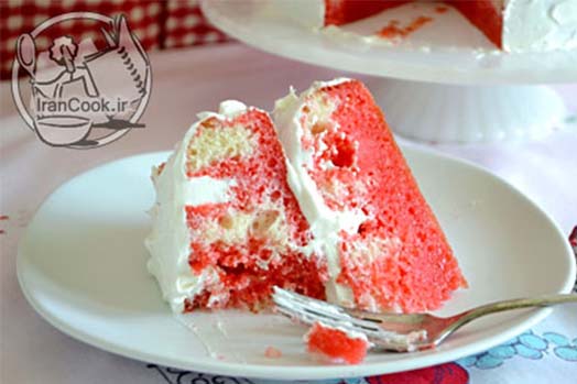 ژلو کیک - طرز تهیه ژلو کیک دو رنگ | ایران کوک