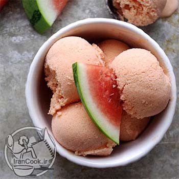 طرز تهیه بستنی هندوانه - بستنی مخصوص شب یلدا | ایران کوک