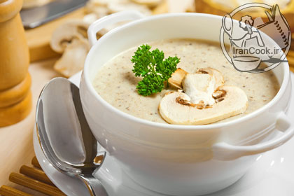 سوپ قارچ - طرز تهیه سوپ قارچ خامه ای | ایران کوک