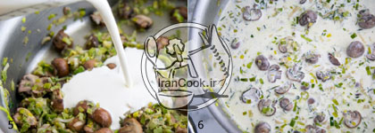 سوپ قارچ - طرز تهیه سوپ قارچ و نودل خامه ای | ایران کوک