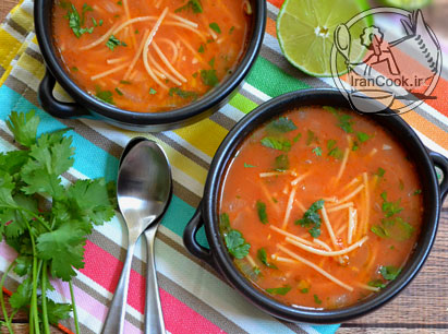 سوپ ورمیشل - طرز تهیه سوپ ورمیشل و سبزیجات | ایران کوک