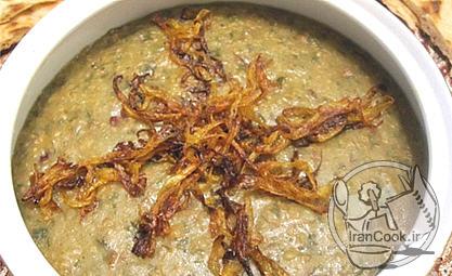 آش سبزی - طرز تهیه آش سبزی محلی شیرازی | ایران کوک