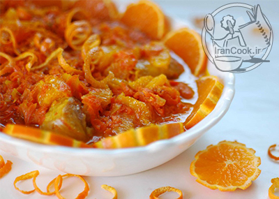 طرز تهیه خورش پرتقال | غذا با مرغ | ایران کوک
