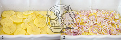 خوراک مرغ - طرز تهیه خوراک مرغ و سیب زمینی کبابی | ایران کوک