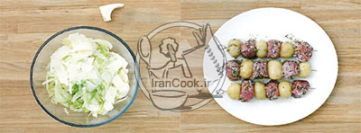 طرز تهیه کباب راسته گاو با طعم سبزیجات و لیمو | ایران کوک