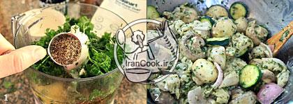 کباب مرغ - طرز تهیه کباب مرغ و قارچ | ایران کوک