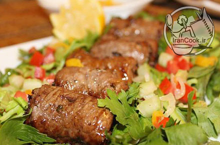 کباب - طرز تهیه کباب دو رنگ گوشت و مرغ | ایران کوک
