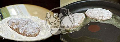 کتلت گوشت - طرز تهیه کتلت گوشت و قارچ شکم پر | ایران کوک