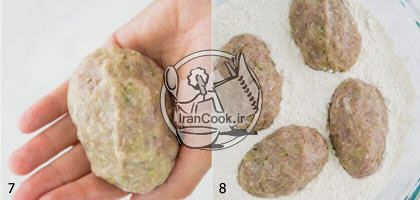 کتلت - طرز تهیه کتلت گوشت و مرغ شکم پر با قارچ | ایران کوک