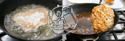 شنیتسل گوشت - طرز تهیه شنیتسل گوشت با سس شیر مخصوص | ایران کوک