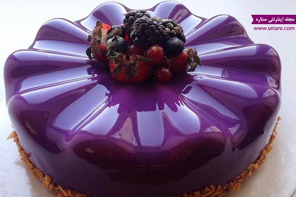 	طرز تهیه سس براق فرانسوی برای کاور کیک آیینه ای