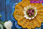 	طرز تهیه و تزیین حلوا مجلسی (حلوای آرد گندم) | وب 