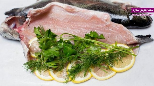 	دستور پخت ماهی قزل آلا شکم پر در فر | وب 