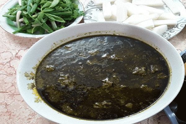 گمج کباب گیلانی با سبزی محلی و بدون سبزی محلی | وب 