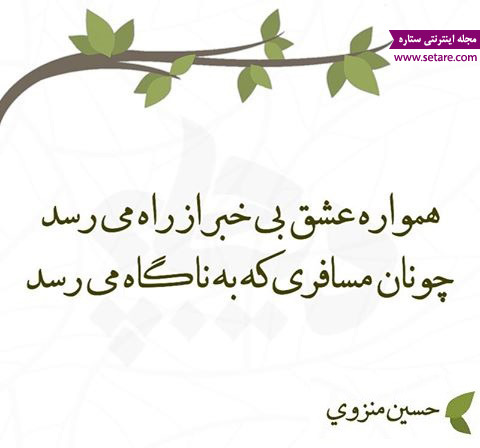 	گلچینی از زیباترین اشعار حسین منزوی | وب 