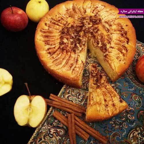 	طرز تهیه کیک سیب و دارچین خوشمزه