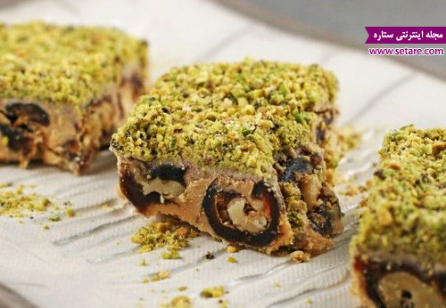 	طرز تهیه رنگینک مجلسی + خواص خرما | وب 