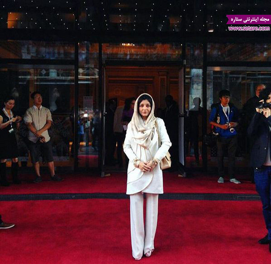 	عکس متفاوت ساره بیات در جشنواره مونترال برای فیلم محمد رسول‌الله
