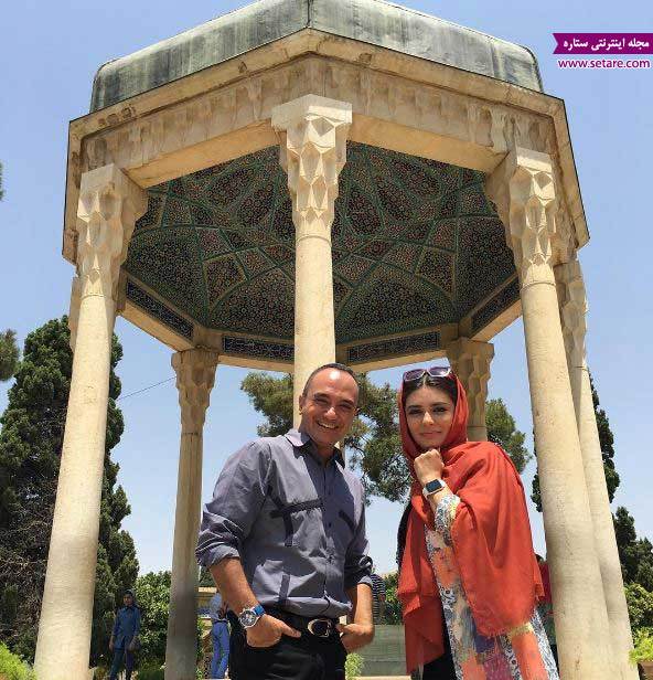 	لیندا کیانی و احسان کرمی در شیراز
