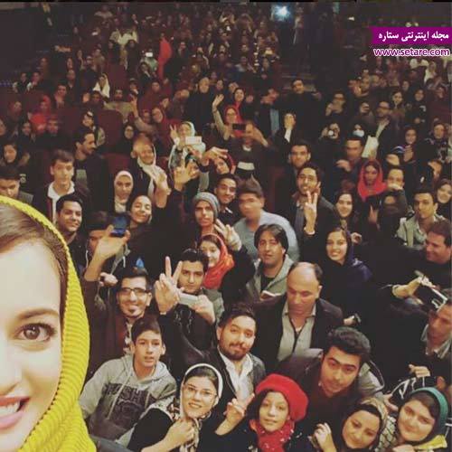 	سلفی ویژه دیا میرزا با تماشاگران سلام بمبئی