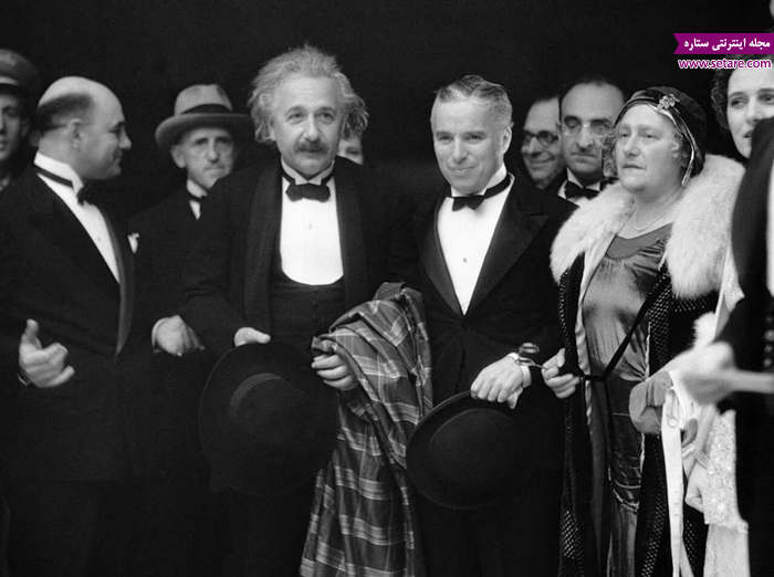 	عکس تاریخی چارلی چاپلین در کنار آلبرت اینشتین | وب 