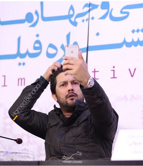 	ژست حامد بهداد در جشنواره فجر + عکس