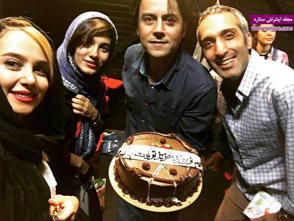 	عکس الناز حبیبی در جشن تولد رحیم نوروزی