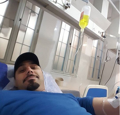 	احسان خواجه امیری در بیمارستان بستری شد + عکس
