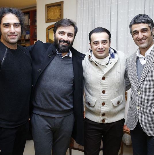 	عکس سپند امیرسلیمانی در کنار پژمان جمشیدی، امین زندگانی و رضا یزدانی | وب 