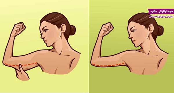 	راه حل های عالی برای رفع شل شدگی بازو خانم ها