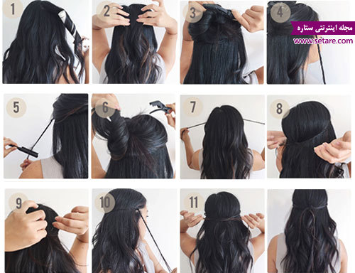 	آموزش مرحله‌به‌مرحله مدل موی بوهو (boho hairstyle) | وب 