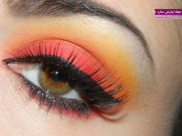 	چگونه آرایش چشم نارنجی رنگ داشته باشیم؟ | وب 