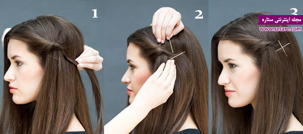 	آموزش چند مدل بستن موی زنانه ساده و سریع | وب 
