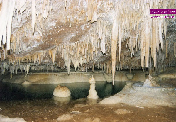 	غار قوری قلعه کرمانشاه، طولانی‌ترین غار آبی ایران | وب 