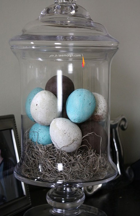 تزیین تخم مرغ سفره هفت سین، این بار با ظروف شیشه ای متفاوت!!