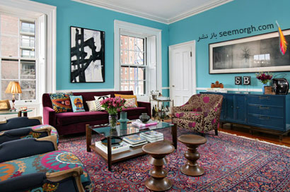 ایده هایی جالب و زیبا برای چیدمان های رنگی اتاق نشیمن