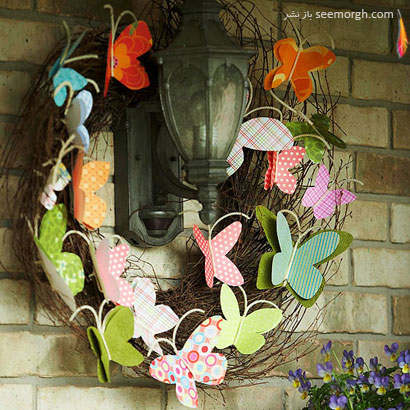 در بهار درب ورودی خانه تان را اینگونه تزئین کنید