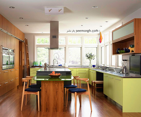دکوراسیون آشپزخانه تان را رنگی و متفاوت بچینید!!