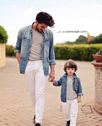 ست کردن لباس به سبک پدر و پسر به بهانه روز پدر