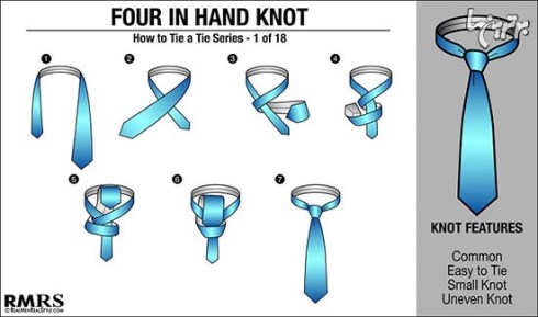 آموزش 3 مدل بستن کراوات برای آقایان شیک پوش + عکس