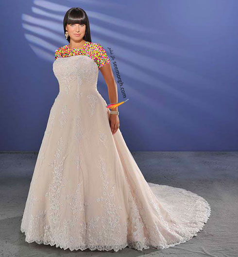 مدل لباس عروس برای دختر خانمهای سایز بزرگ