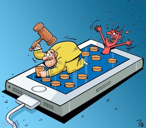 کارتون روز: افزایش شبکه های ضداخلاقی در فضای مجازی