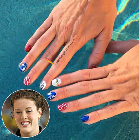 طراحی ناخن شناگران زنان در المپیک 2016