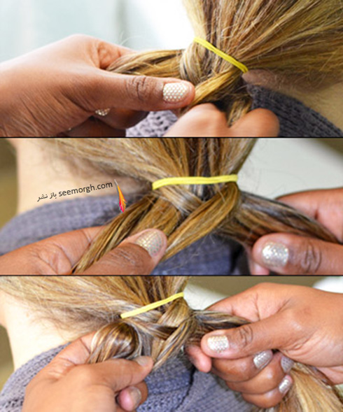 موهای تان را به روش تیغ ماهی ببافید!! + آموزش تصویری مرحله به مرحله