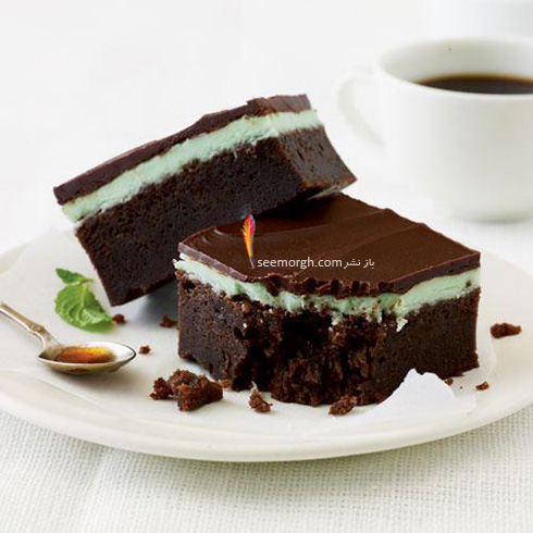 کیک شکلاتی با روکش نعنا، یک کیک خوش طعم خنک تابستانی!