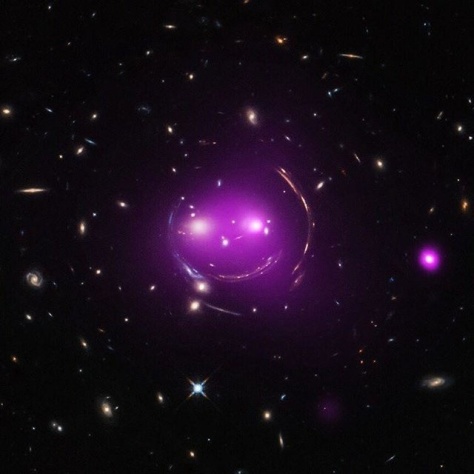 کهکشان هایی شبیه به گربه خندان! عکس